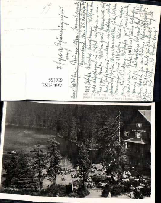 616159,Photo Ak Seebach Mummelsee Hotel Mummelsee