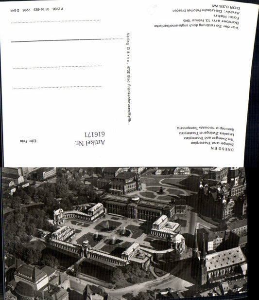 616171,Foto Ak Dresden Zwinger u. Theaterplatz
