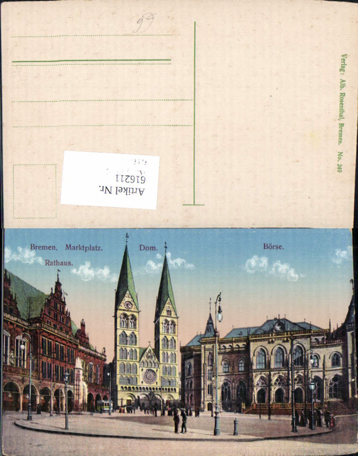 616211, Bremen Market Square Cathedral Stock Exchange Town Hall