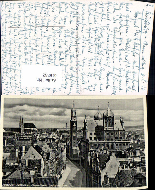616232, Augsburg Town Hall with Perlach Tower and Cathedral