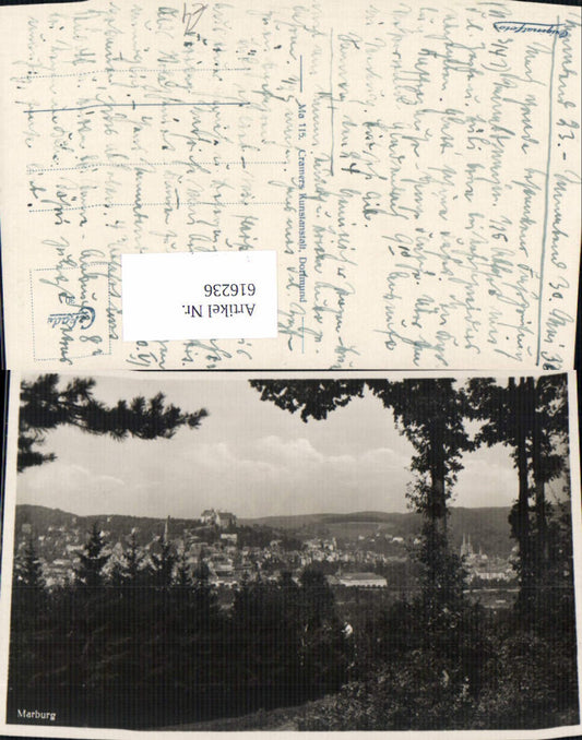 616236,Foto Ak Marburg Ansicht
