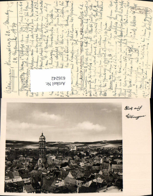 616242,Foto Ak Blick auf Göttingen