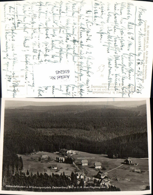616245, Aerial view of Zwieselberg, Alpirsbach near Freudenstadt, Pension Landhaus Armbruster