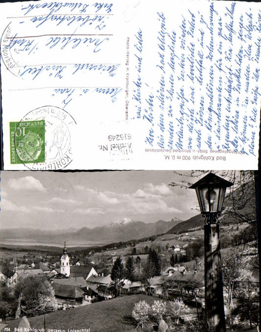 616249, Photo Ak Bad Kohlgrub against Loisachtal Lantern