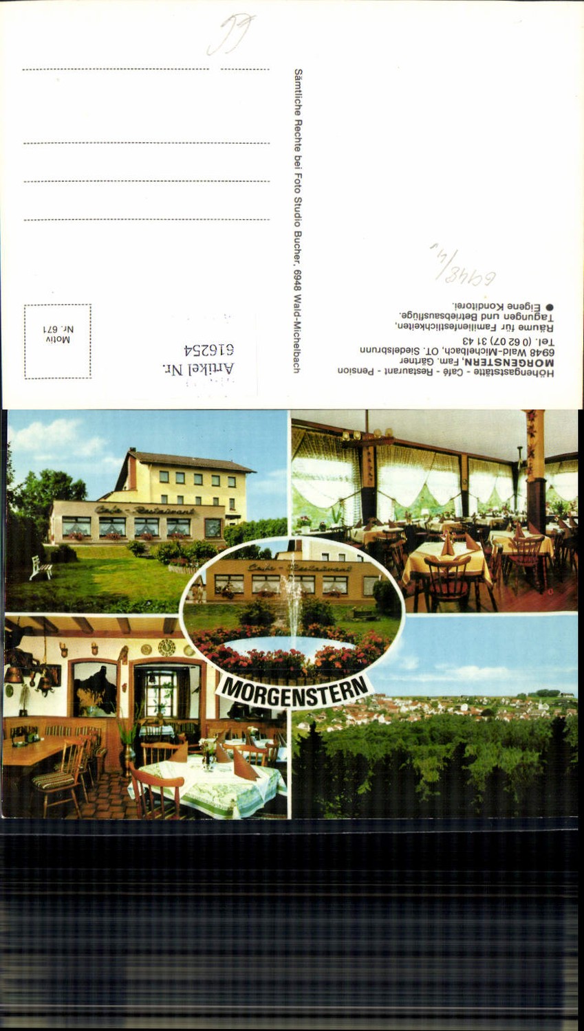 616254,Mehrbild Ak Wald-Michelbach Gasthaus Pension Morgenstern