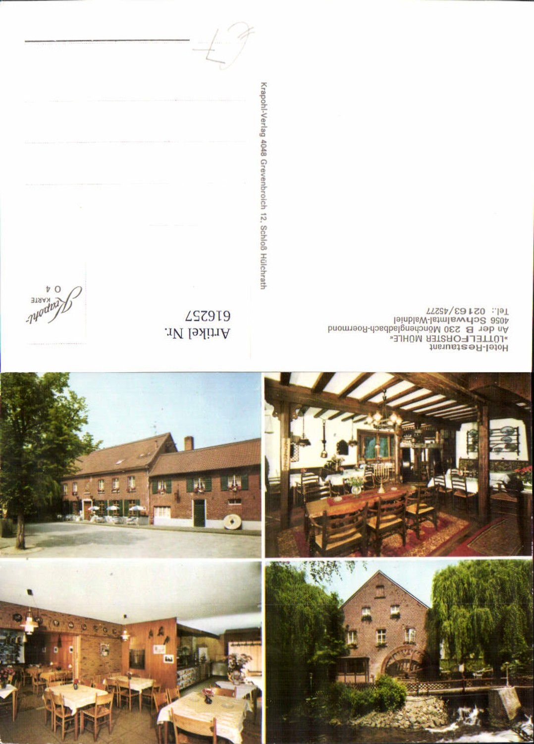 616257,Mehrbild Ak Schwalmtal Waldniel Hotel Restaurant Lüttelforster Mühle