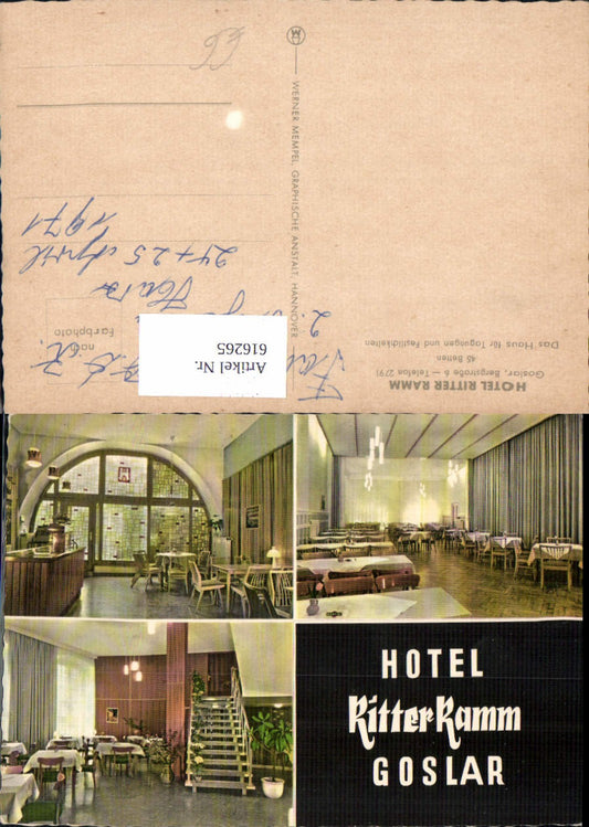 616265,Mehrbild Ak Goslar Hotel Ritter Ramm