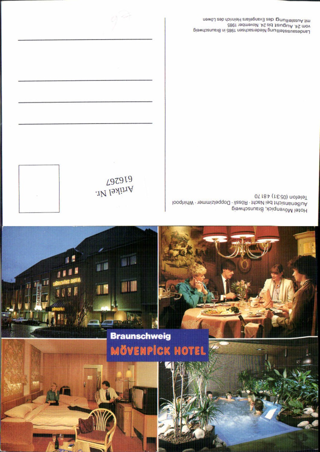 616267,Mehrbild Ak Braunschweig Hotel Möwenpick