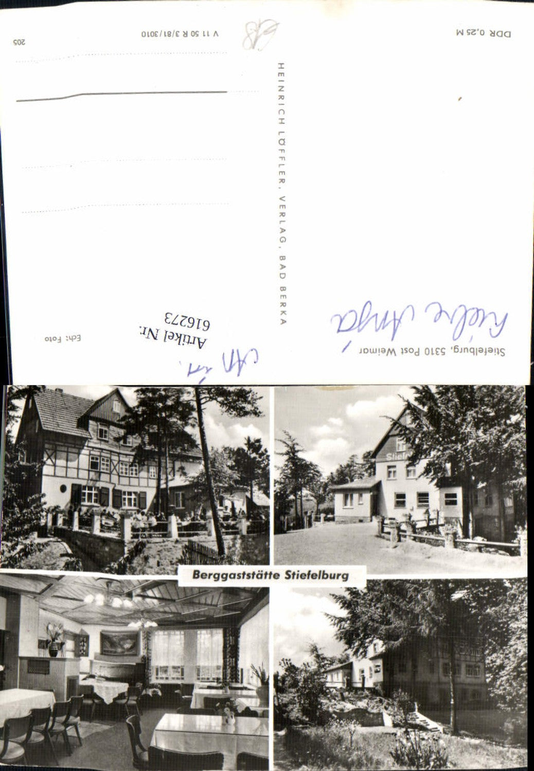 616273,Mehrbild Ak Nauendorf Thüringen Stiefelburg Berggaststätte
