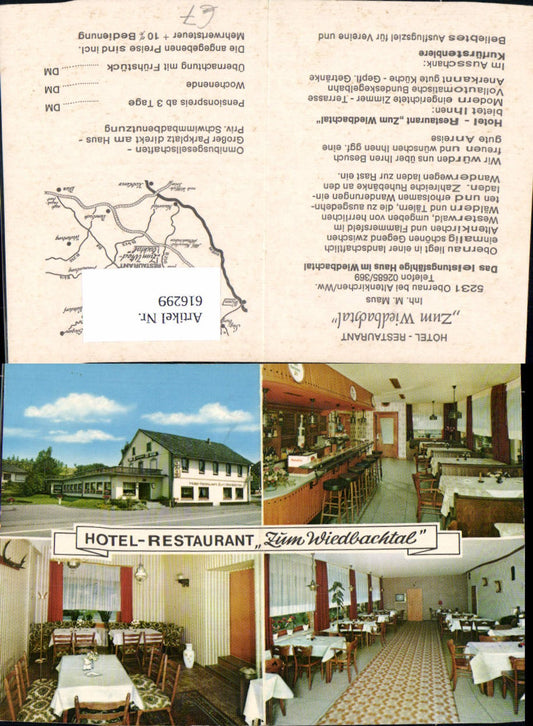 616299,Mehrbild Ak Obernau Westerwald Hotel Restaurant Zum Wiedbachtal