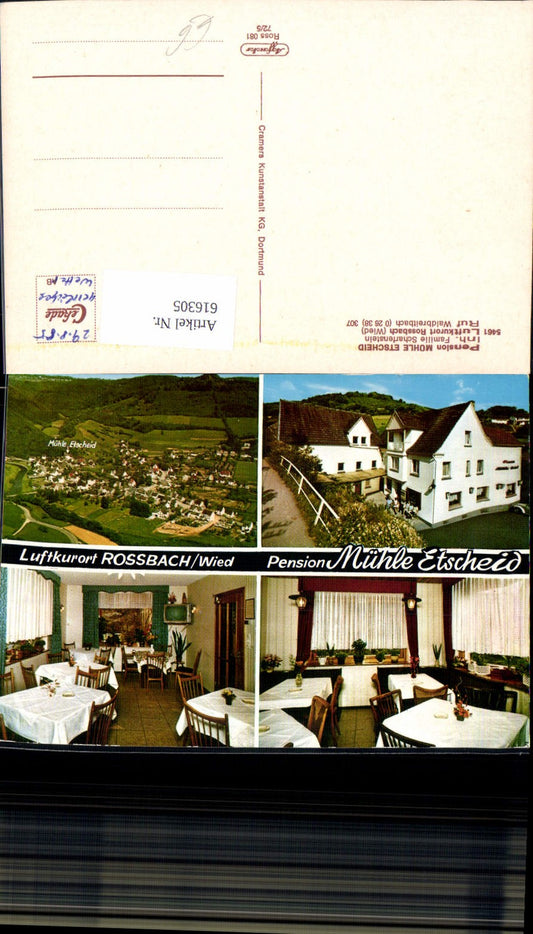 616305,Mehrbild Ak Roßbach Rossbach Wied Pension Mühle Etscheid