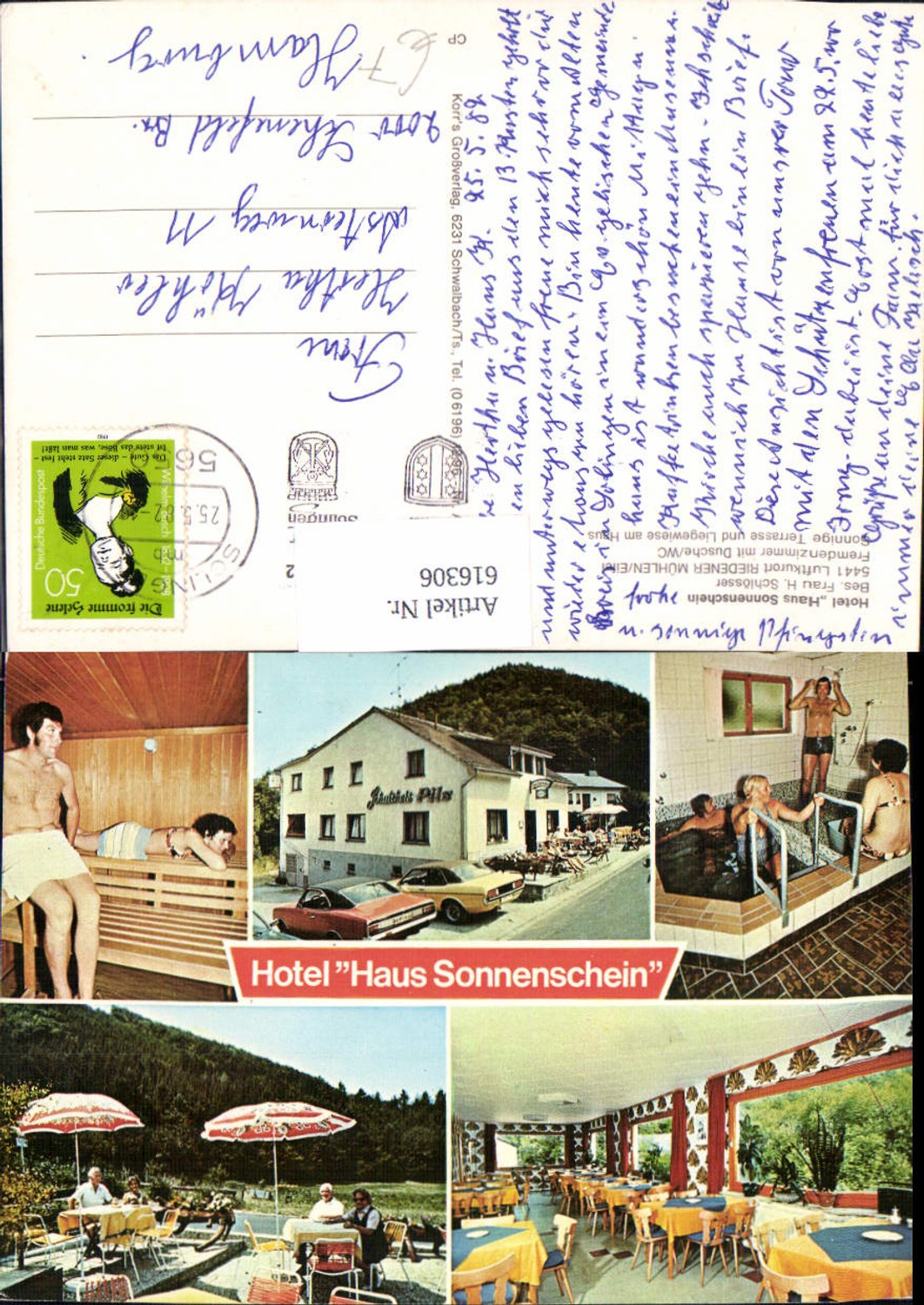 616306,Mehrbild Ak Üdersdorf Riedener Mühlen Eifel Hotel Haus Sonnenschein