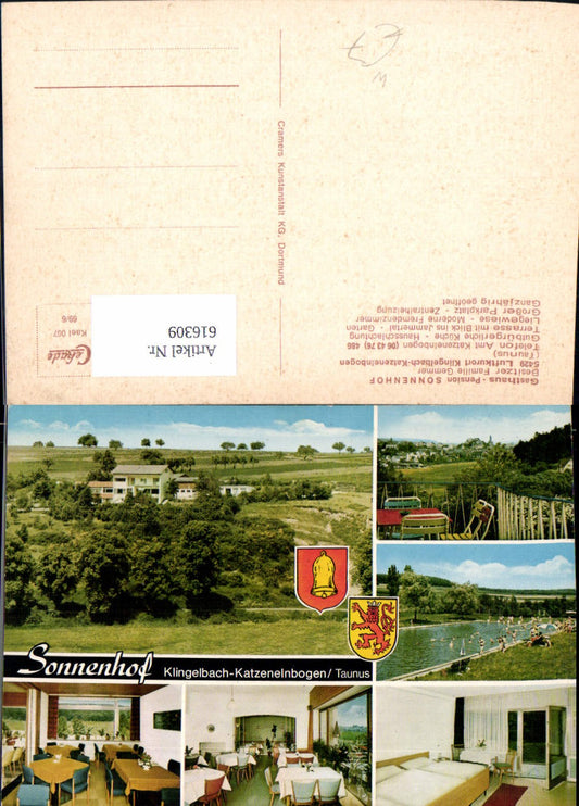 616309,Mehrbild Ak Klingelbach Katzenelnbogen Taunus Gasthaus Pension Sonnenhof