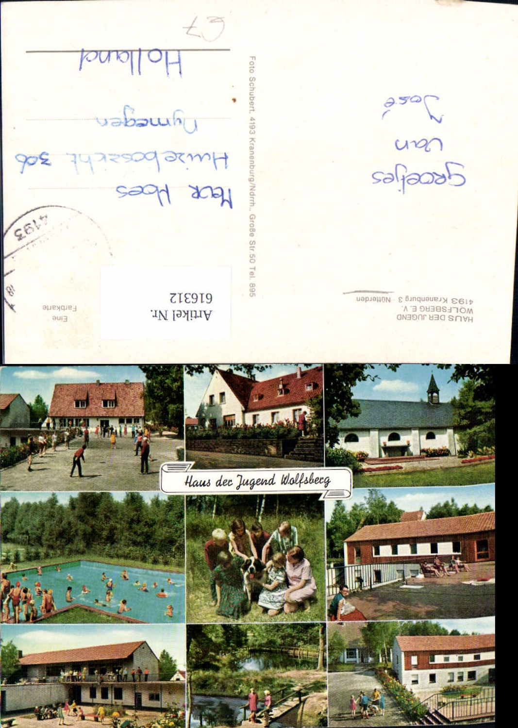 616312,Mehrbild Ak Kranenburg Nütterden Haus der Jugend