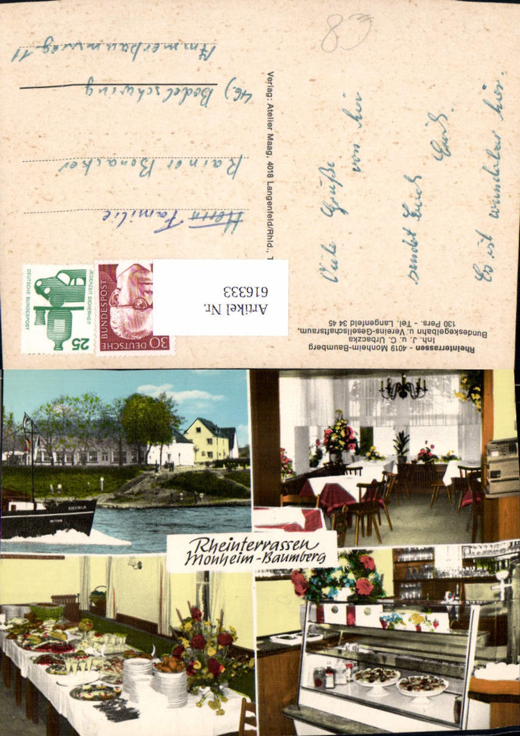 616333,Mehrbild Ak Monheim am Rhein Baumberg Rheinterrassen