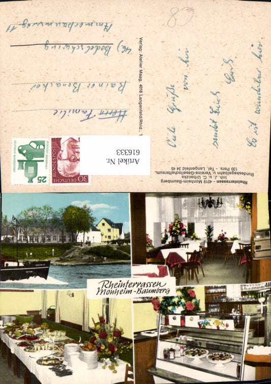 616333,Mehrbild Ak Monheim am Rhein Baumberg Rheinterrassen