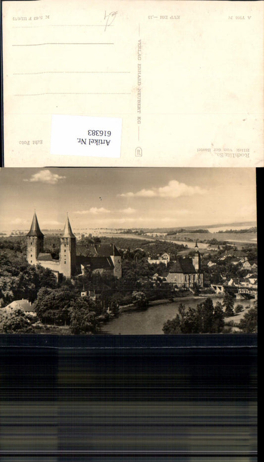 616383,Foto Ak Rochlitz Blick v. d. Bastei