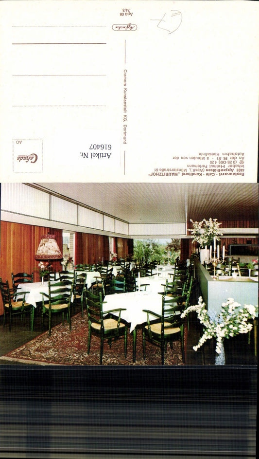 616407,Nottuln Appelhülsen Westfalen Restaurant Cafe Mauritzhof Innenansicht