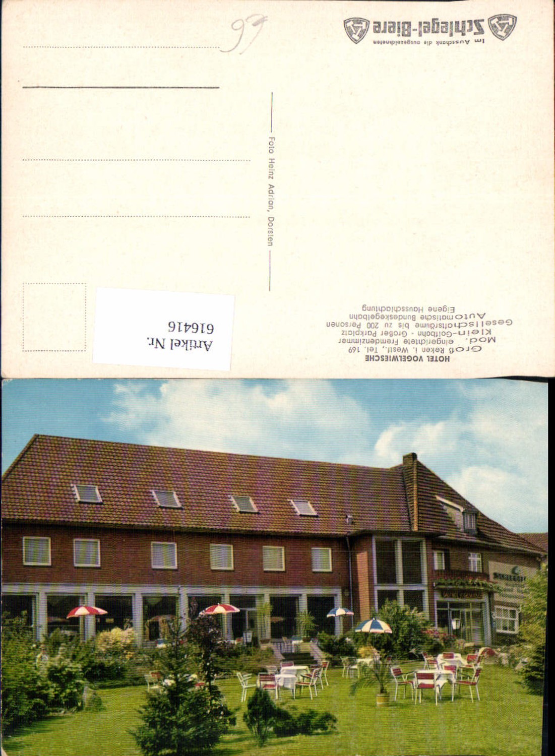 616416,Reken Groß Reken Hotel Vogelwiesche Gastgarten