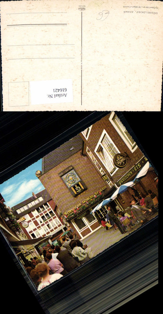 616421,Düsseldorf Altstadt Schneider Wibbel Stuben Besondere Uhr Kunstuhr