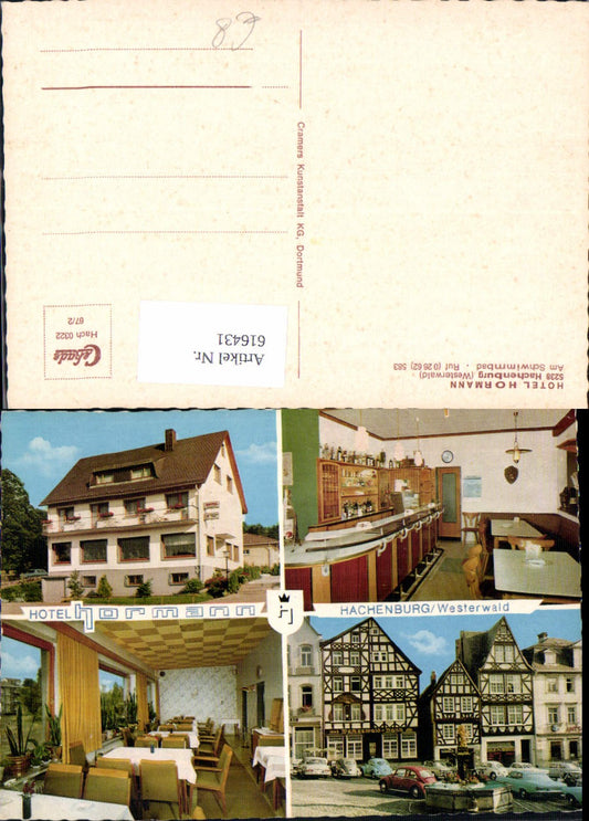 616431,Mehrbild Ak Hachenburg Westerwald