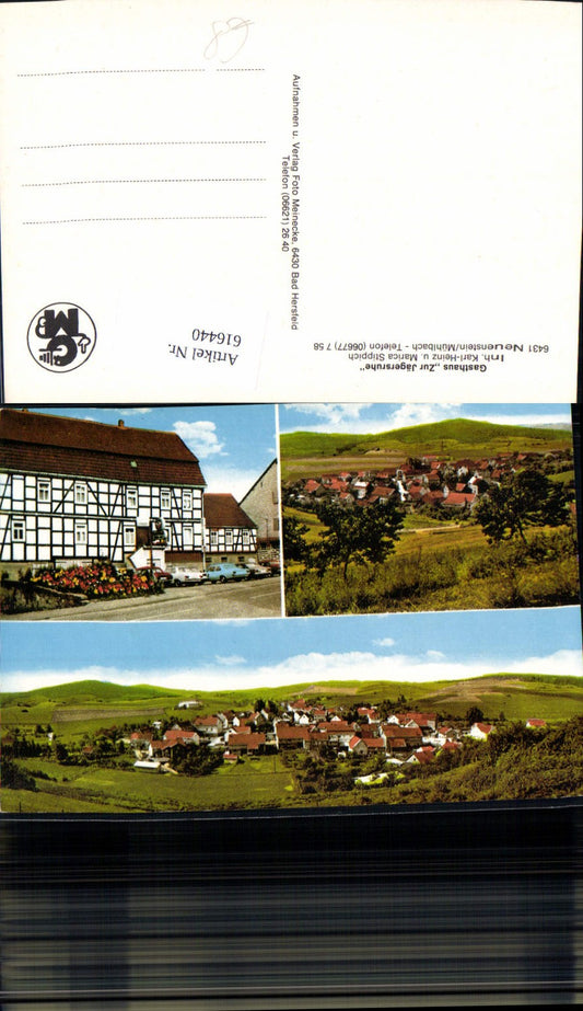 616440,Mehrbild Ak Neuenstein Mühlbach Gasthaus Zur Jägersruhe