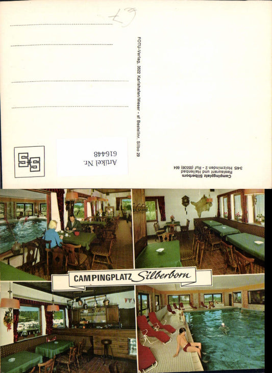 616448,Mehrbild Ak Holzminden Campingplatz Silberborn Hallenbad