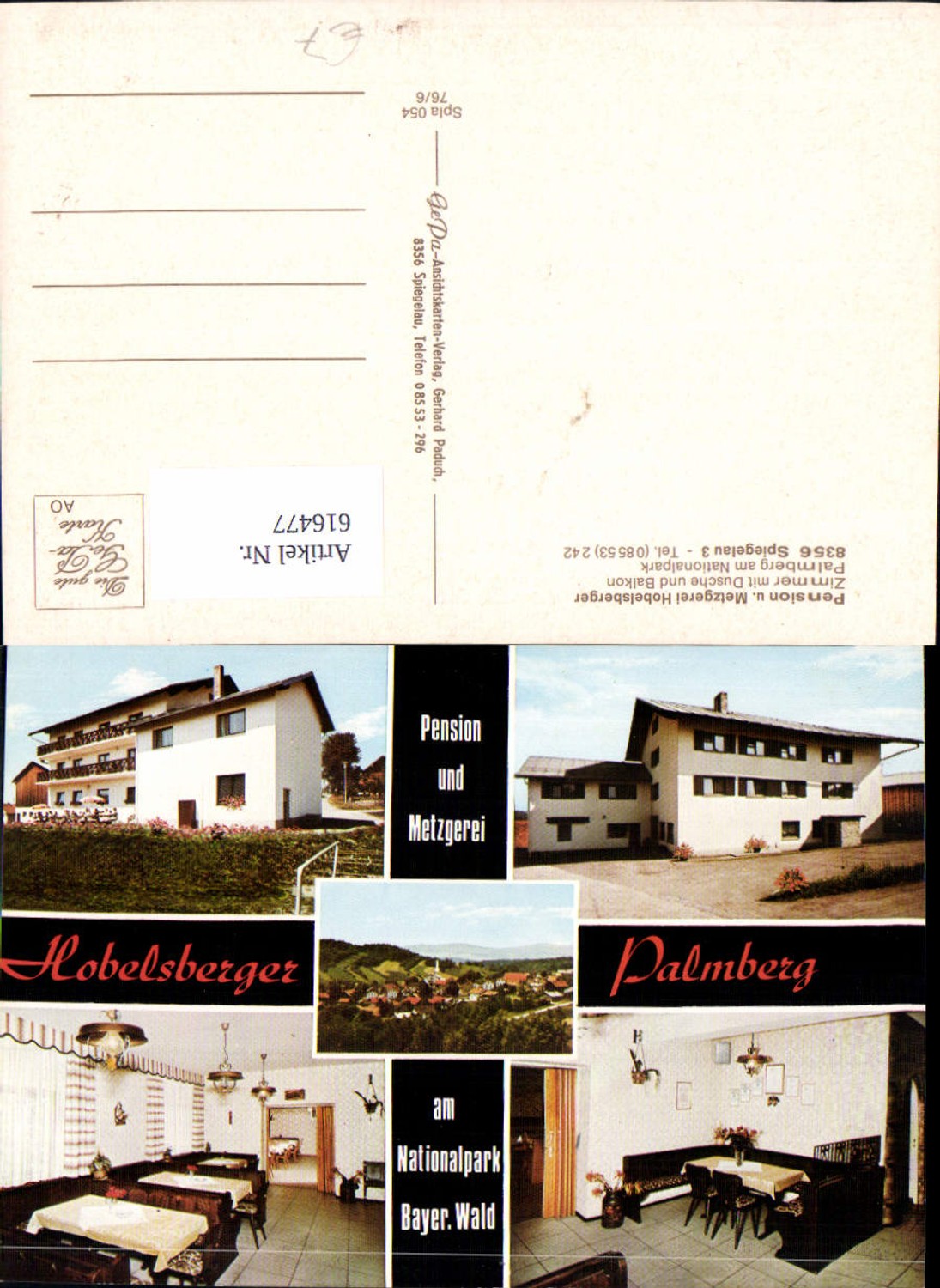 616477,Mehrbild Ak Spiegelau Pension Metzgerei Hobelsberger