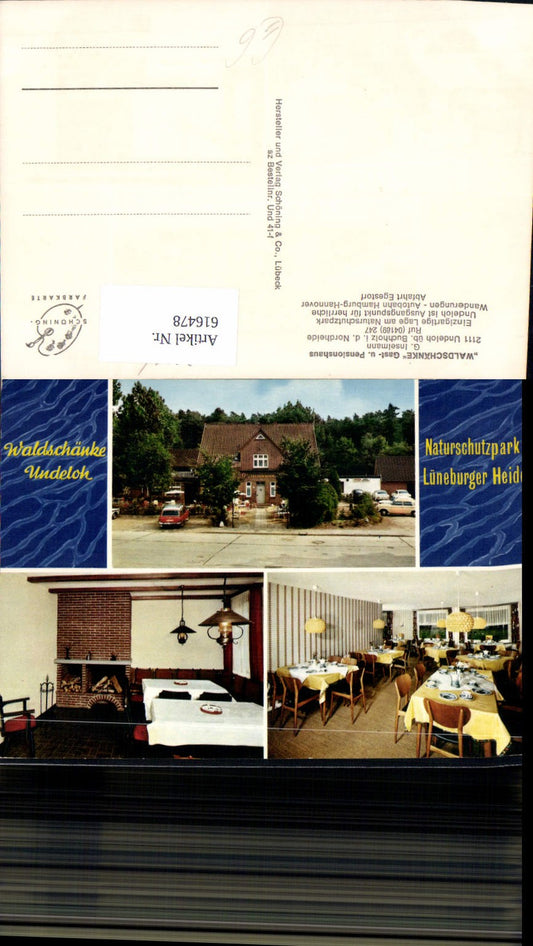 616478,Mehrbild Ak Undeloh Buchholz i. d. Nordheide Waldschänke Gasthaus Pension