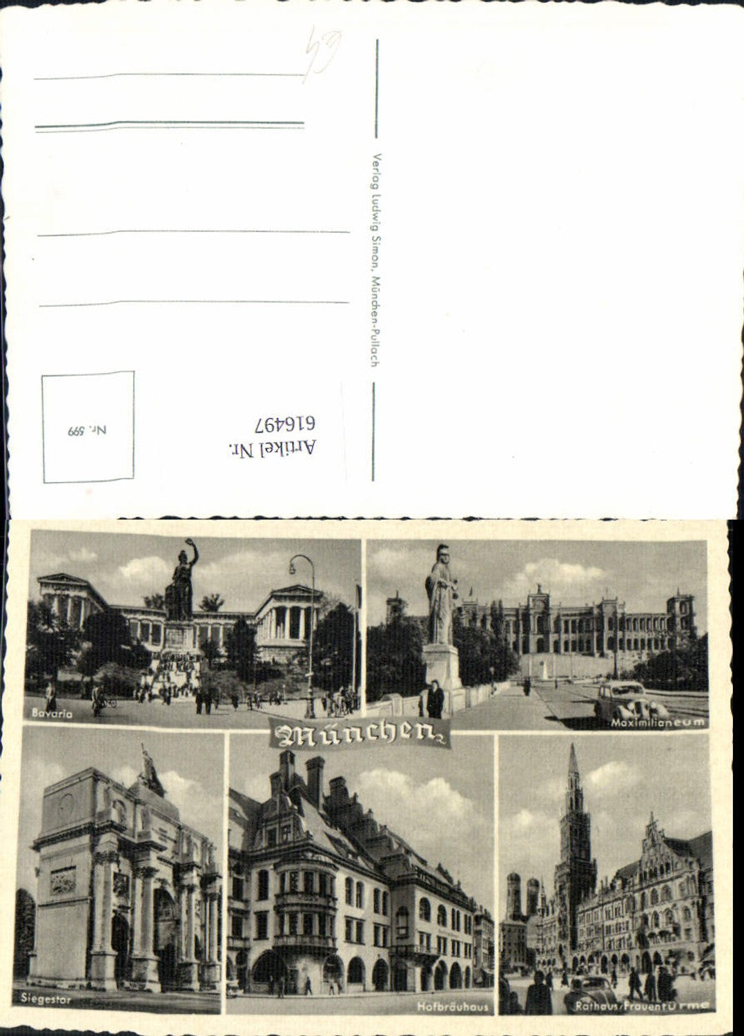 616497,Mehrbild Ak München Bavaria Hofbräuhaus Siegestor