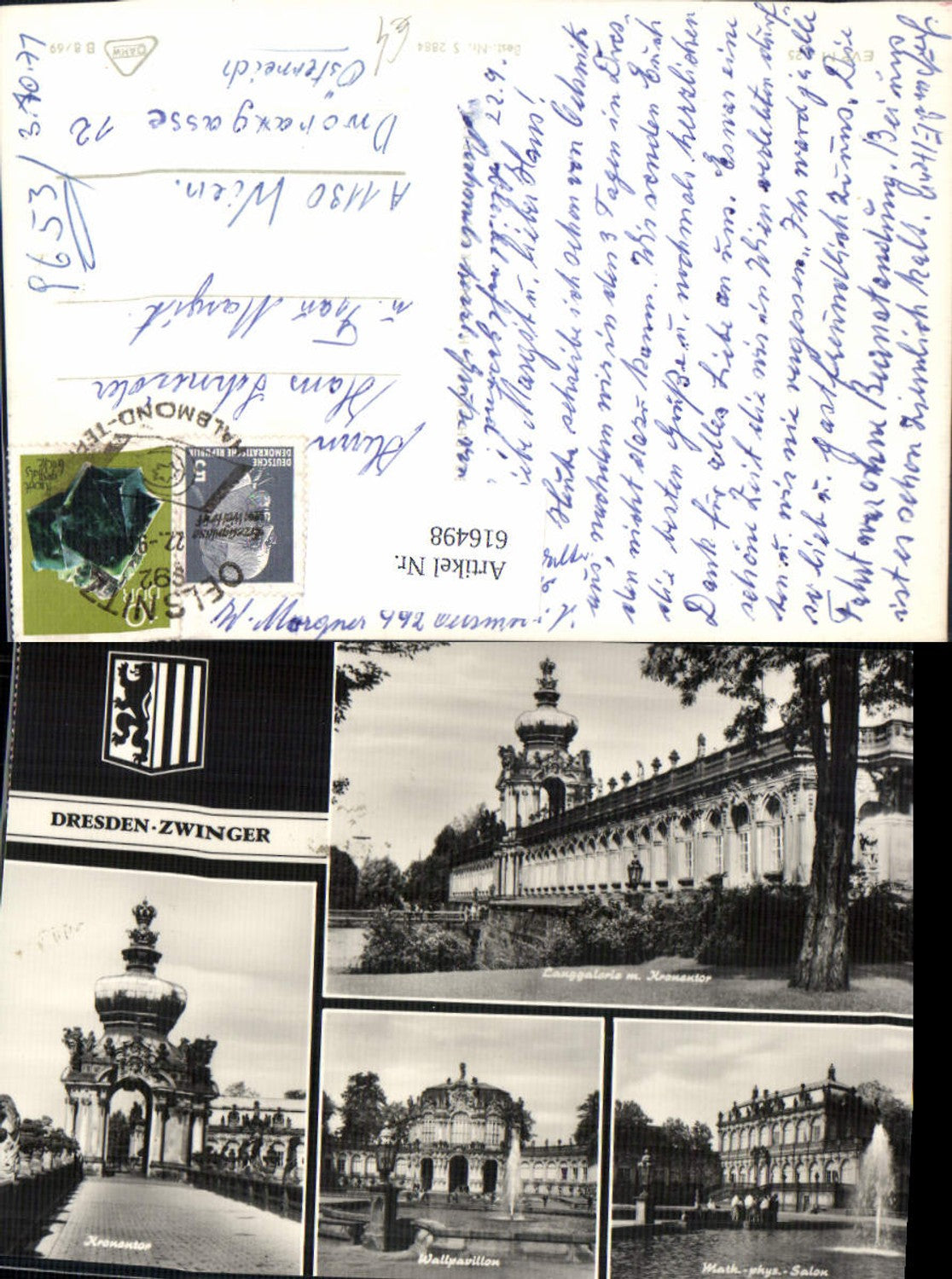 616498,Mehrbild Ak Dresden Zwinger Kronentor Wallpavillon