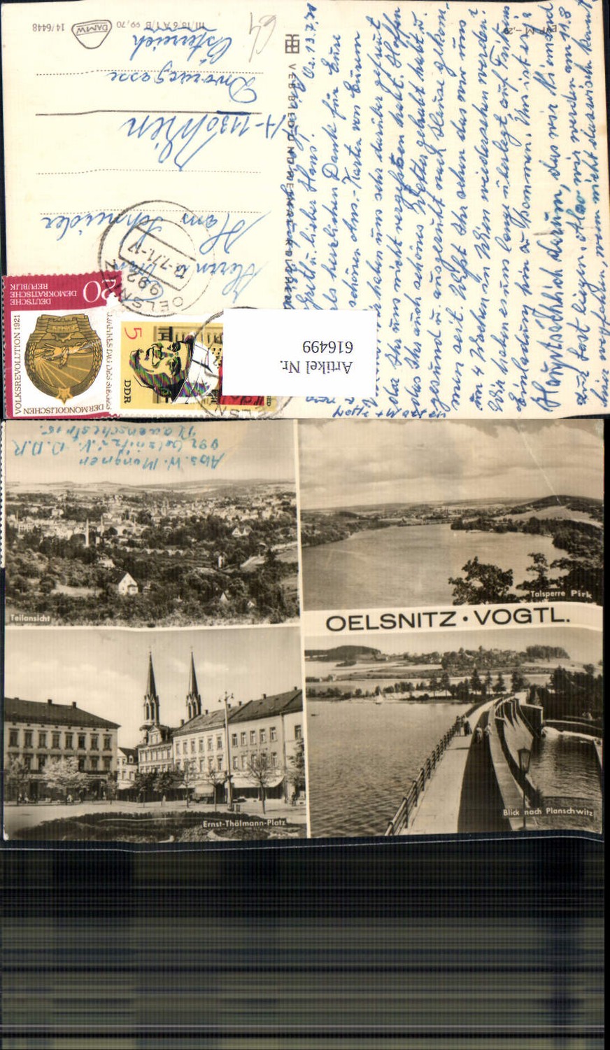 616499,Mehrbild Ak Oelsnitz Vogtland Talsperre