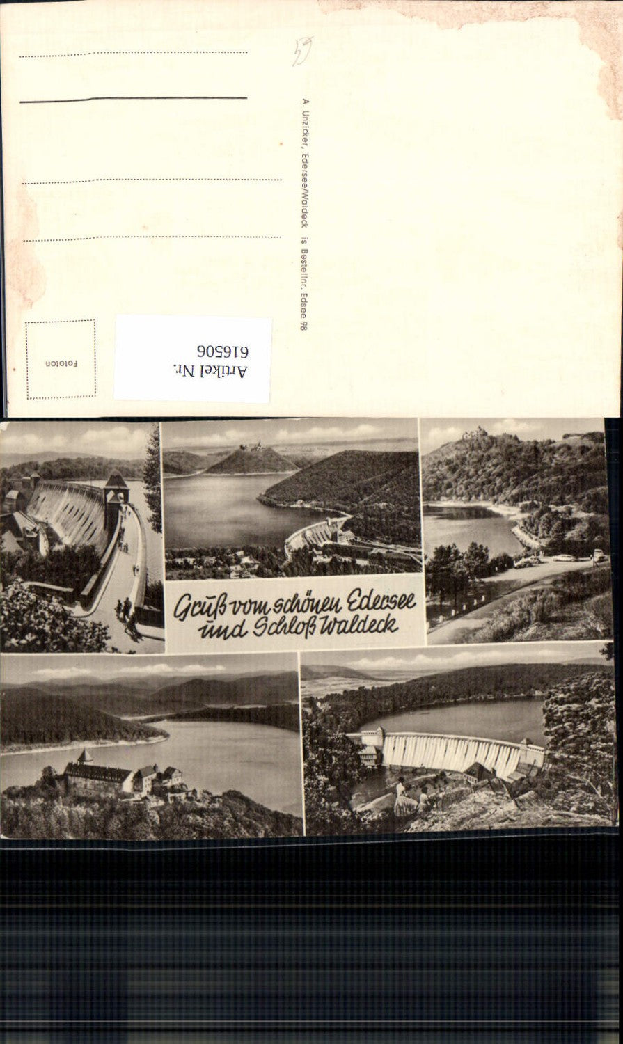 616506,Mehrbild Ak Edersee Waldeck Schloss Waldeck Talsperre