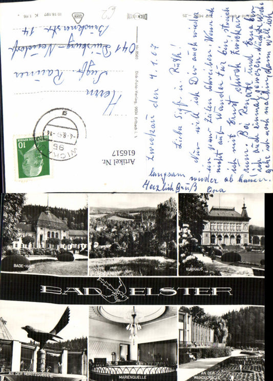 616517,Mehrbild Ak Bad Elster Kurhaus Marienquelle An der Wandelhalle