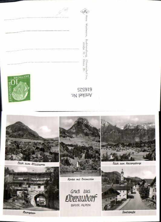 616525,Mehrbild Ak Oberaudorf Burgtor Dorfstraße