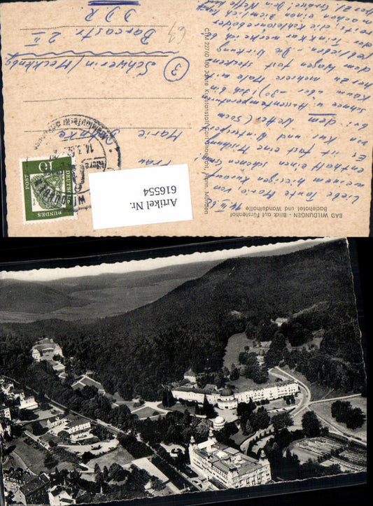 616554,Luftbild Bad Wildungen Blick auf Fürstenhof Badehotel u. Wandelhalle
