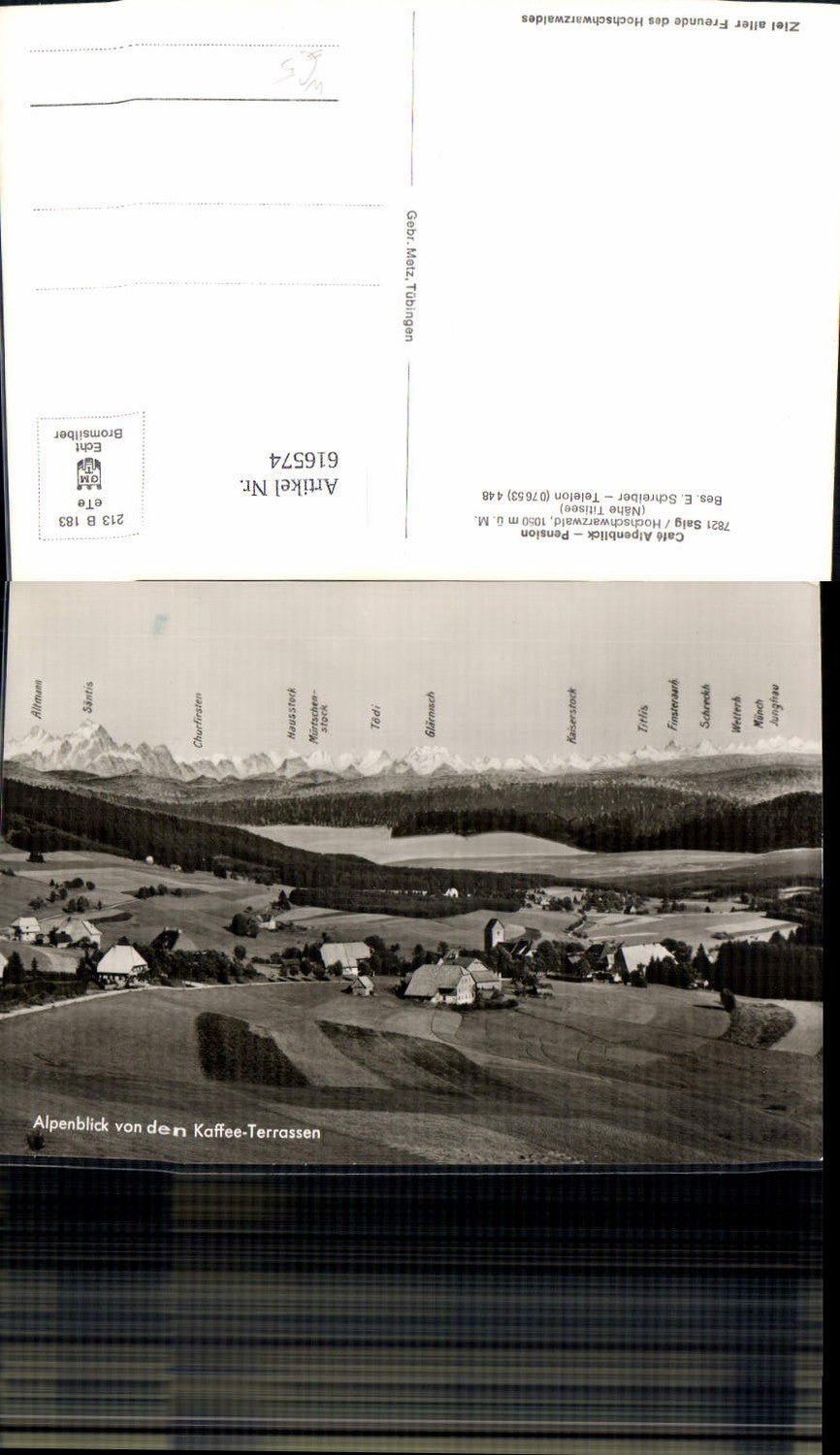 616574,Saig Lenzkirch Hochschwarzwald Cafe Alpenblick Pension