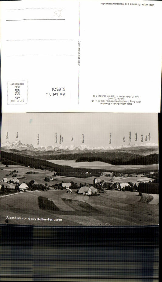 616574, Saig Lenzkirch Hochschwarzwald Cafe Alpenblick Pension