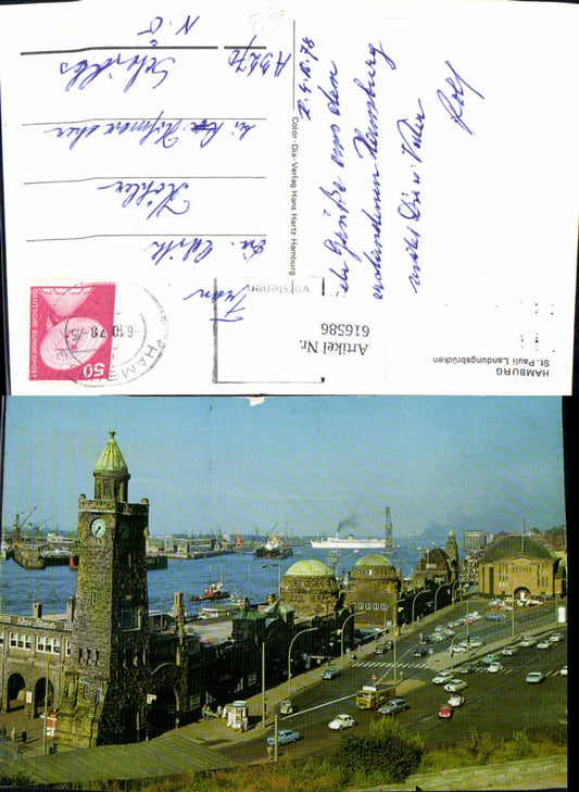 616586,Hamburg St Pauli Landungsbrücken Schiffe Dampfer VW Käfer