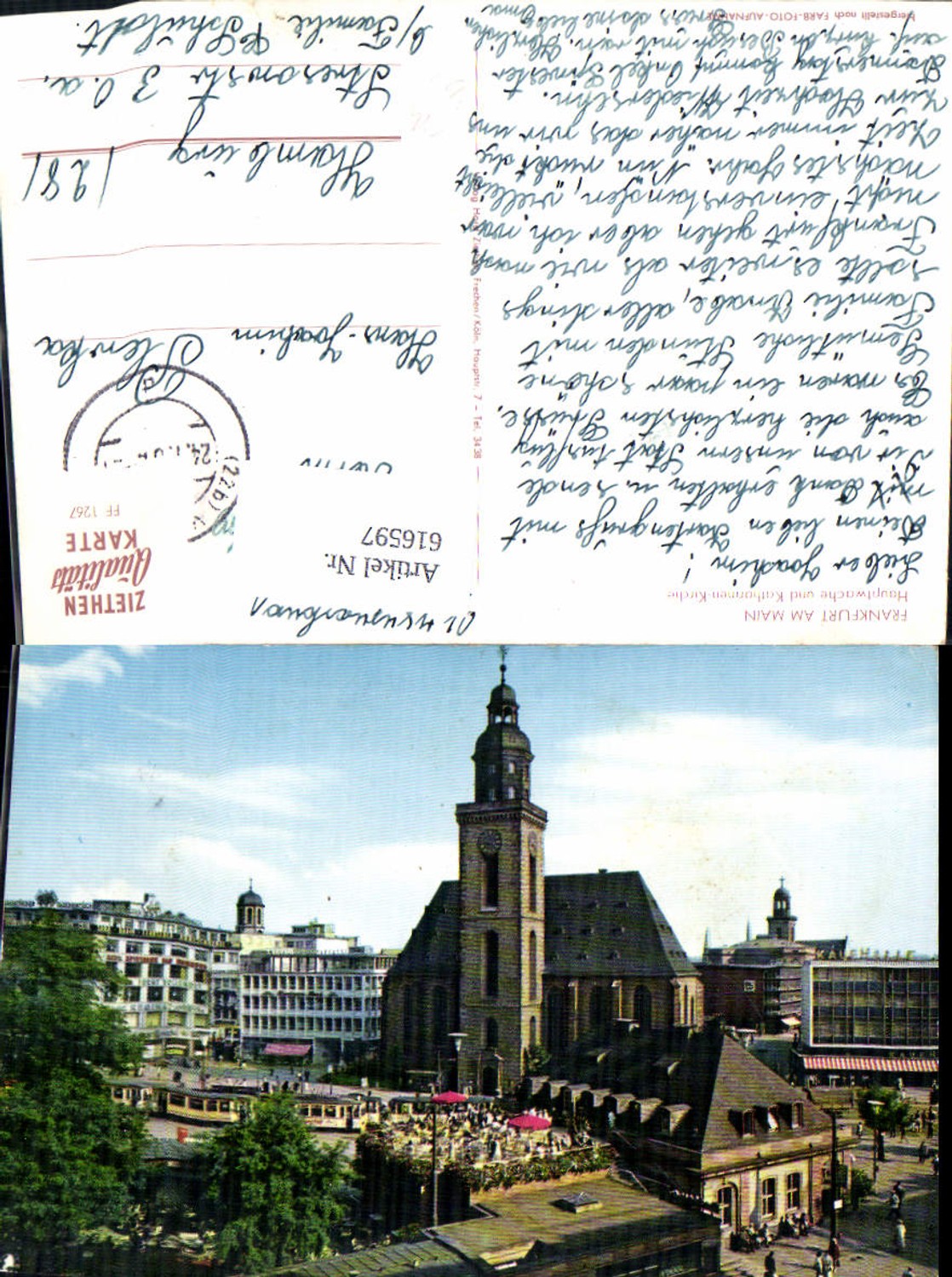 616597,Frankfurt a. Main Hauptwache u. Katharinen-Kirche Kirche