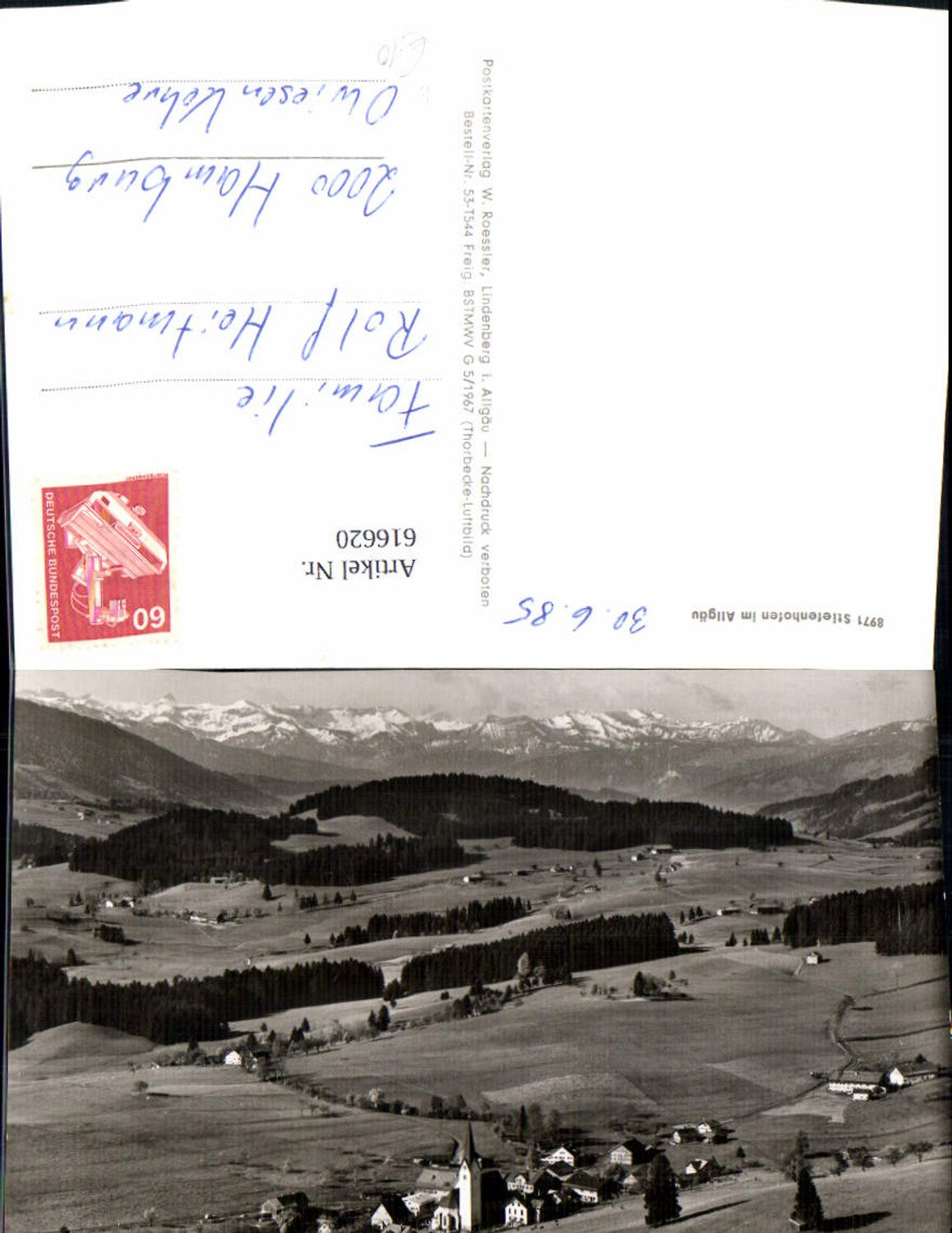 616620, Photo Ak Stiefenhofen Allgäu Totale