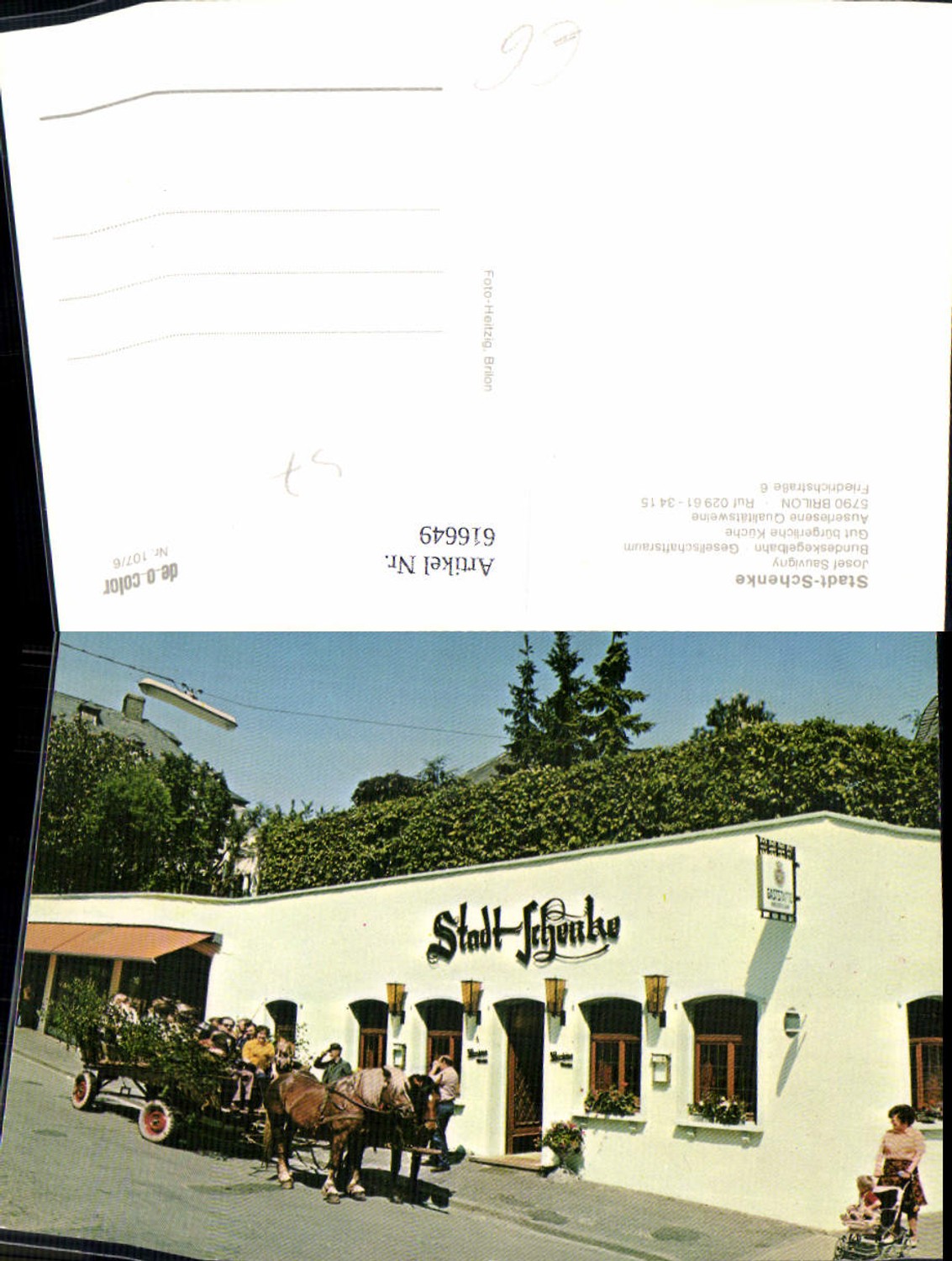 616649,Brilon Stadt-Schenke Kutsche