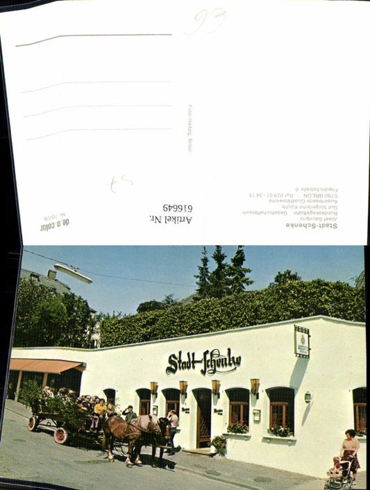 616649,Brilon Stadt-Schenke Kutsche