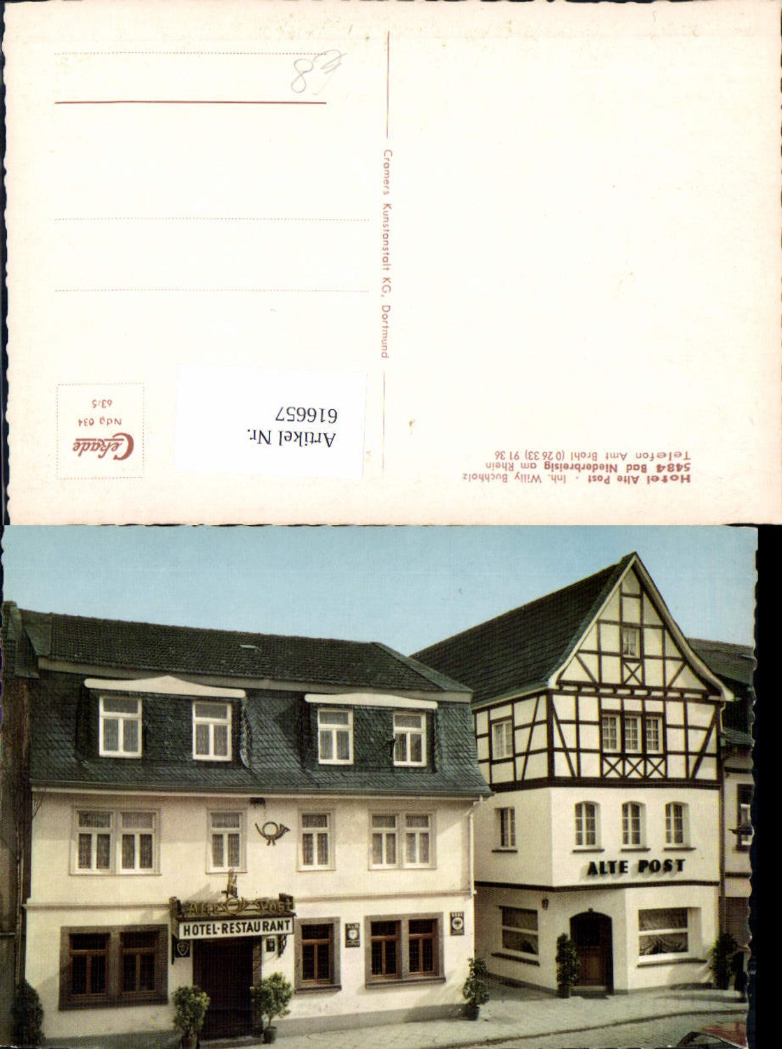 616657,Bad Niederbreisig a. Rhein Bad Breisig Hotel Alte Post