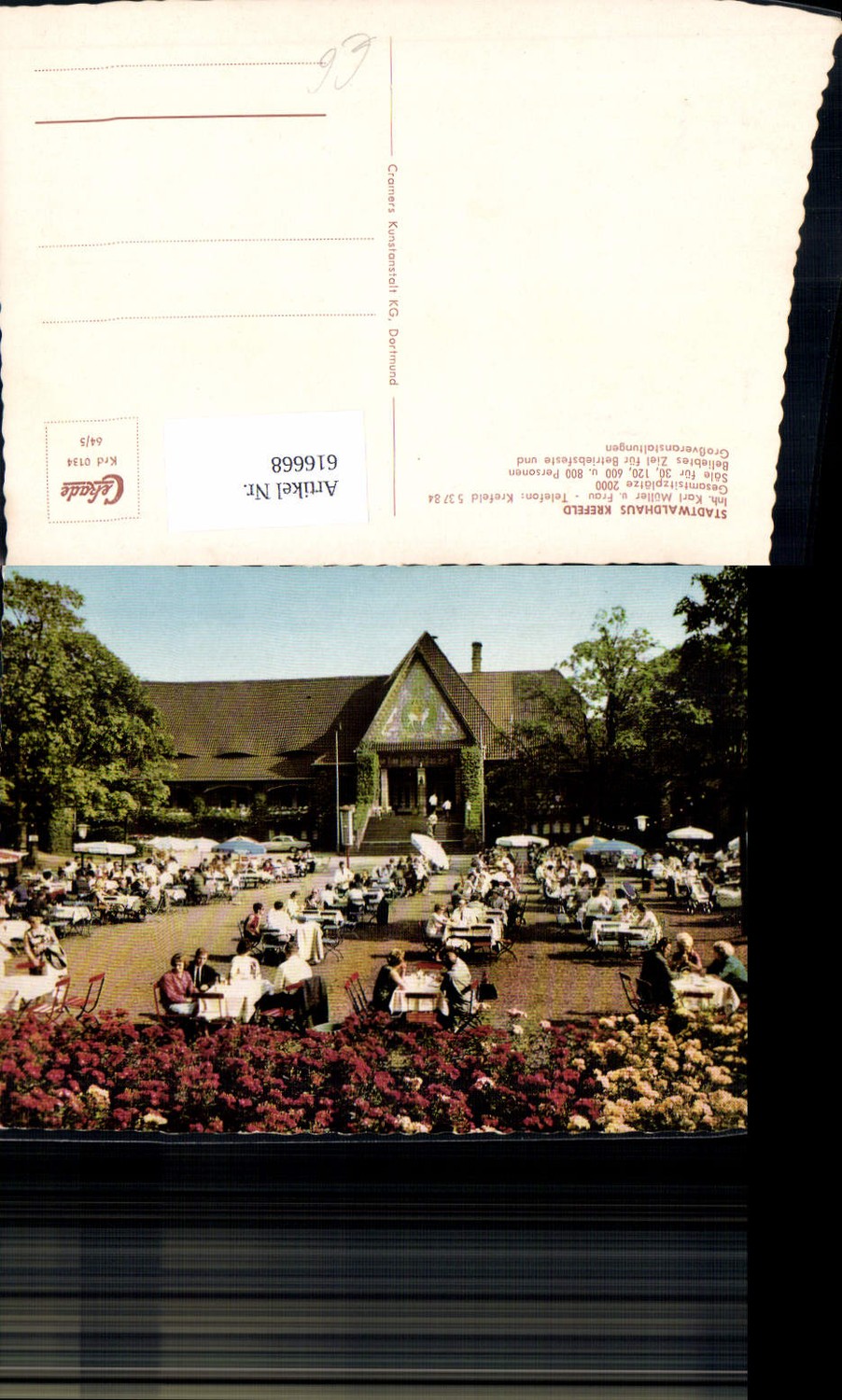 616668,Krefeld Stadtwaldhaus Gastgarten