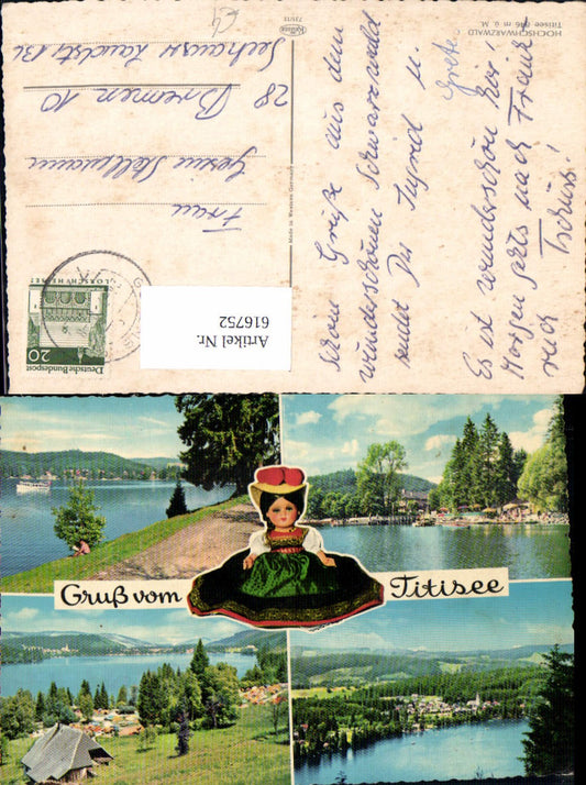 616752, Multi-image Ak Titisee Titisee-Neustadt Doll Camping