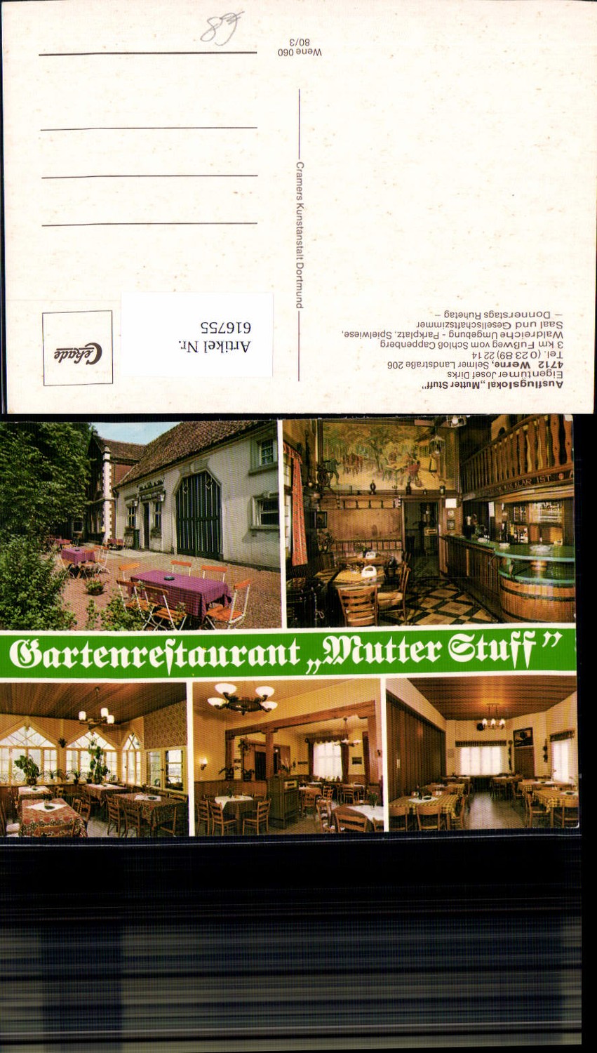 616755,Mehrbild Ak Werne Ausflugslokal Mutter Stuff