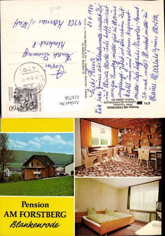 616756,Mehrbild Ak Lichtenau Blankenrode Pension Am Forstberg