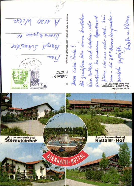 616757,Mehrbild Ak Birnbach Bad Birnbach Appartementhotel Sternsteinhof u. Rottaler-Hof