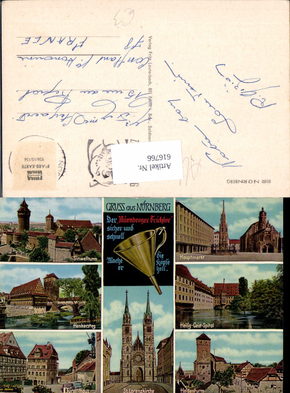 616766,Mehrbild Ak Nürnberg Sinwellturm Henkersteg St Lorenzkirche